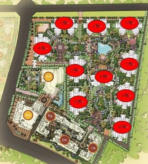 橡树湾3期楼栋数改的有点扯,尼玛7栋挨着9栋,和8栋隔6