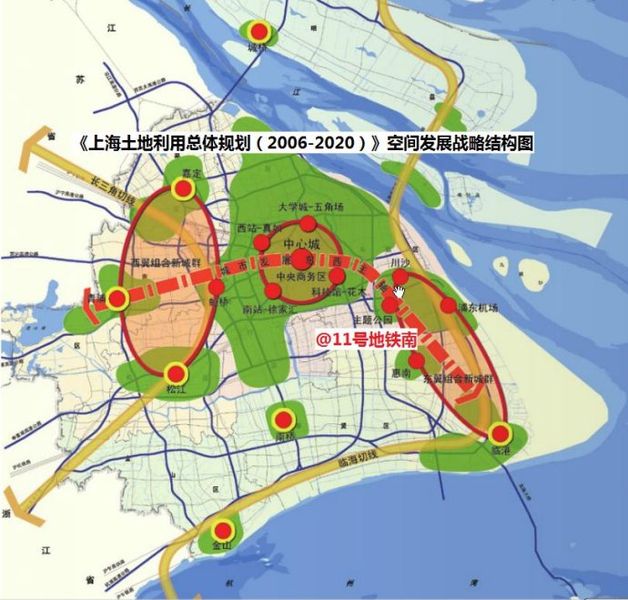 浦东十二五公园绿地建设规划,航头的稍显寒碜啊!