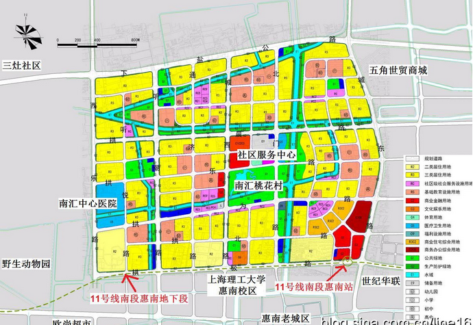 站】惠南民乐大居多个公交始末站,行政中心,学校,幼儿园地块选址规划