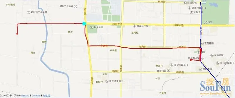 b2路的路线图,万科城的第一条公交(手绘)