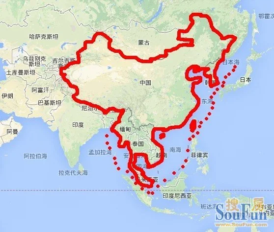 新版中国地图(网友心中最理想的国家版图)