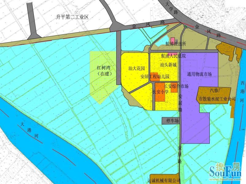 汕头大学南侧片区-金凤半岛片区一些规划图