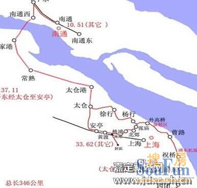 沪通铁路上海段规划正式出台 将经过嘉定7个街镇