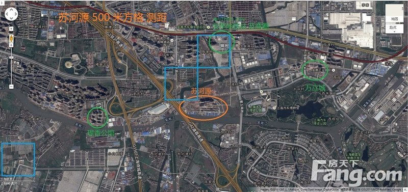 苏河源周边环境卫星地图(500米内 工厂分布图)图片