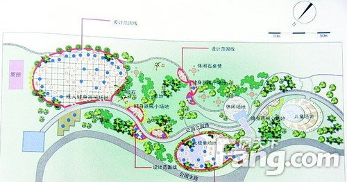 滨江公园位于邕江南岸,碧水天和距离滨江公园也不过,这里将是五象