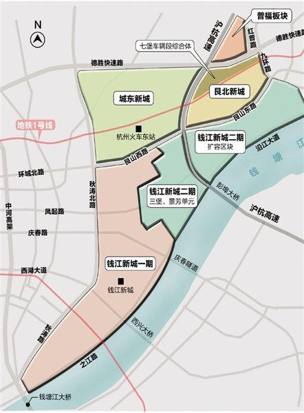 杭州城东的诸多板块究竟如何划分各自有哪些利好