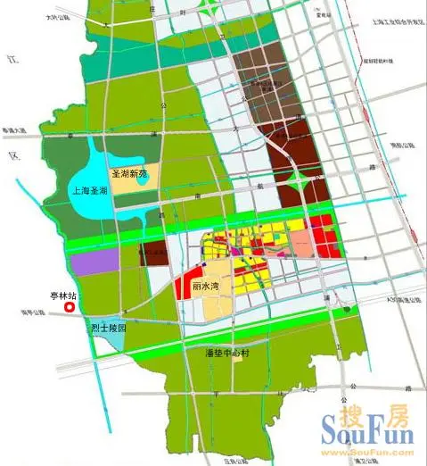 主题:庄行镇行政地图