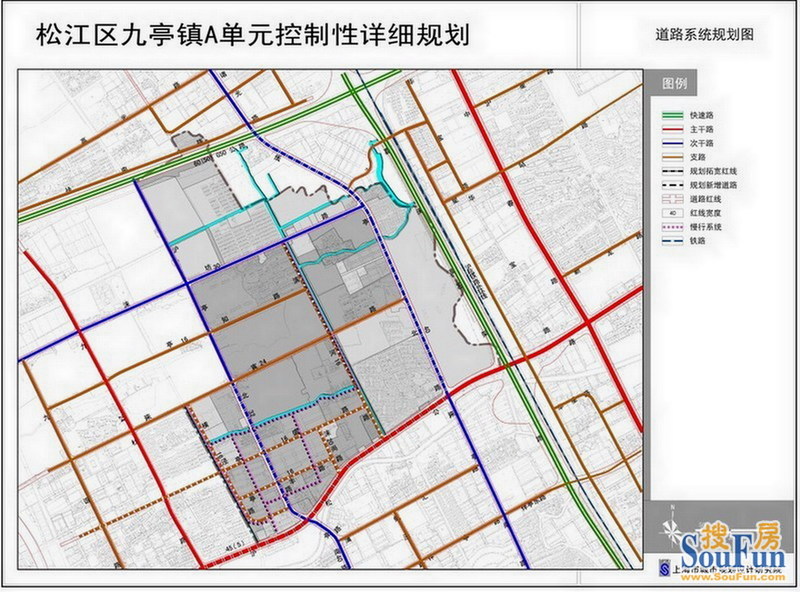 好消息松江区九亭镇a单元控制性详细规划草案