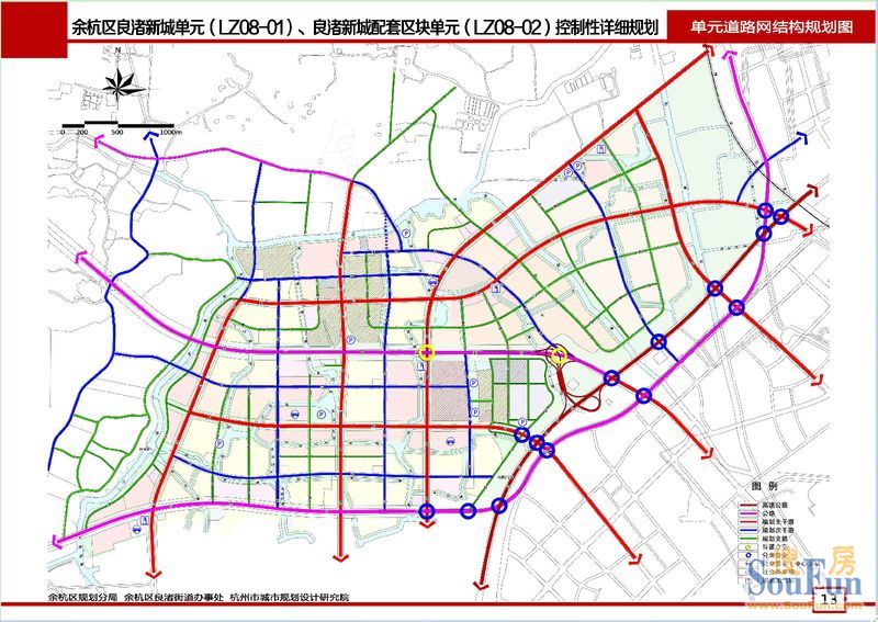 良渚新城最新规划图,含地铁"良祥路站"位置及诸多亮点!