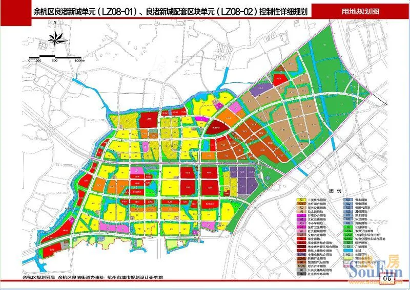 良渚新城最新規劃圖,含地鐵