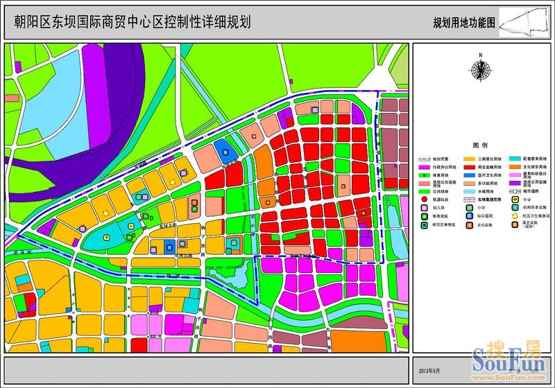 朝阳区东坝国际商贸 区控制性详细规划的公示
