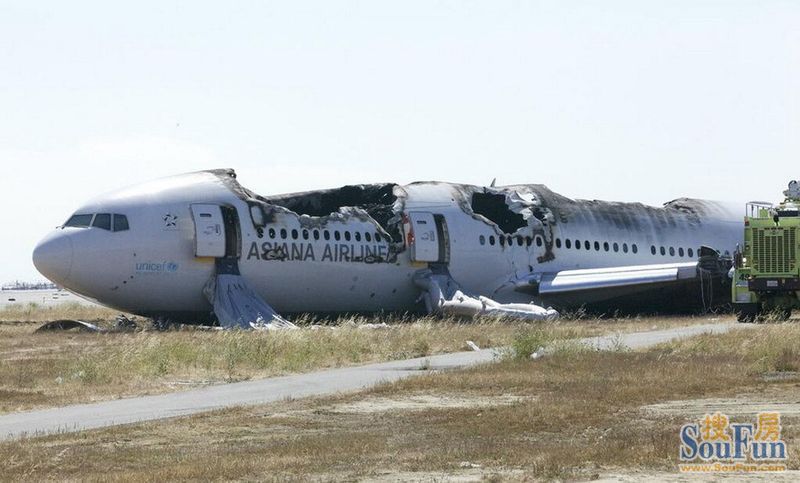 7美国空难】韩亚航空坠毁客机内部照片曝光,高清图