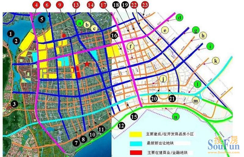 无锡太湖新城路网规划图及最新进展